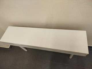 Mesa consola blanca con cajones o Mesa de estudio