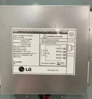 PANEL LED MARCA LG 60 X 60 CM 40W