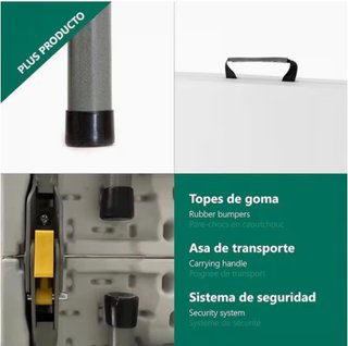 Mesa blanca de Camping