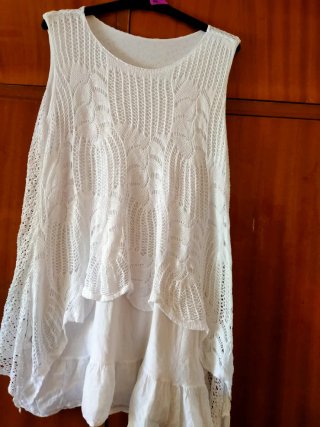 Vestido blanco encaje