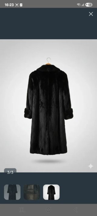 Abrigo vintage El Corte Inglés negro