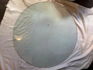 Tapa de vidrio para mesa canto pulido
