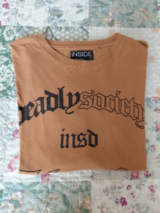 Camiseta Inside manga larga marrón