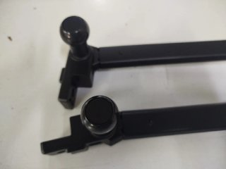 Set di bracci per tenda da sole per balcone nero