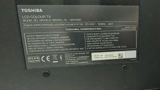 Televisor Toshiba Negro