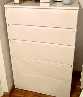 Cómoda Ikea Kullen 5 cajones Blanca