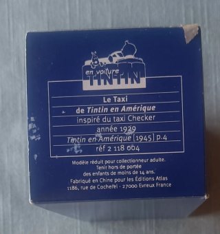 Tintin Coche 1/43 4 Taxi Checker en América