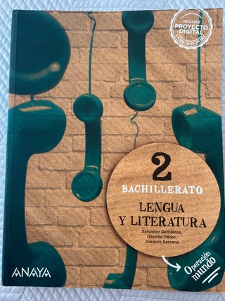 Lengua y literatura, 2 Bachillerato, Operación ...