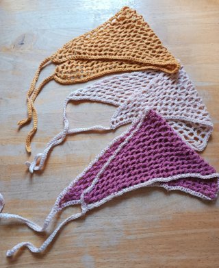 Bandanas Crochet Hechas a Mano