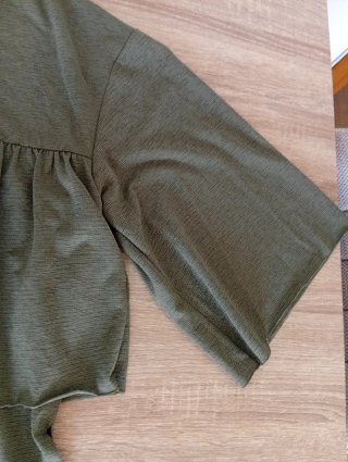 Blusa verde estilo bohemio talla S
