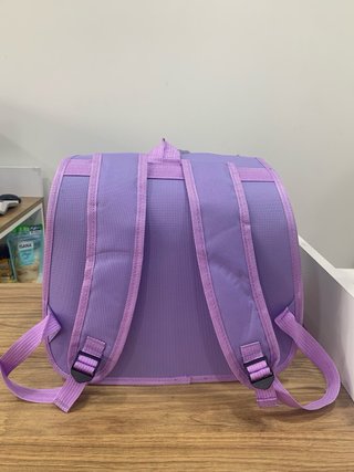 Mochila transportín gato lila