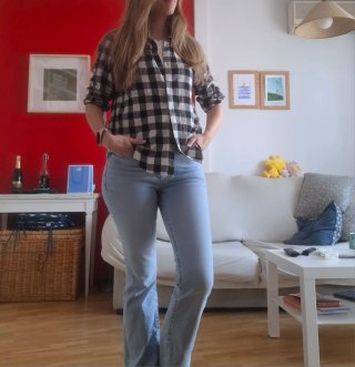 Camisa cuadros Zara