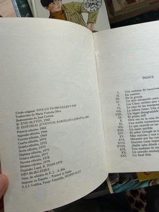 15 tomos de colección “Los Cinco” de Enid Blyton