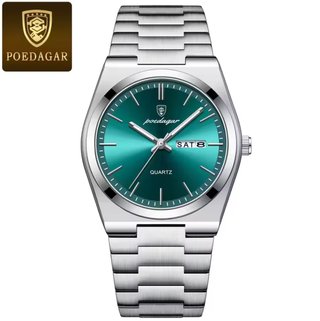 Reloj POEDAGAR Verde y Plateado