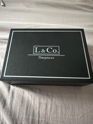 Reloj L&Co. Dorado y Marrón