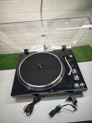 Tocadiscos Vinilo Negro Vintage con Preamp