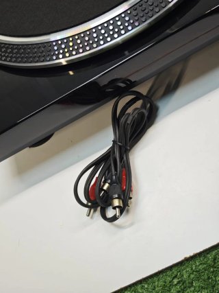 Tocadiscos Vinilo Negro Vintage con Preamp