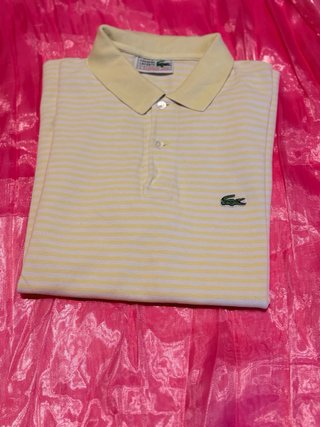 Camisa Lacoste Rayas amarillas Talla L