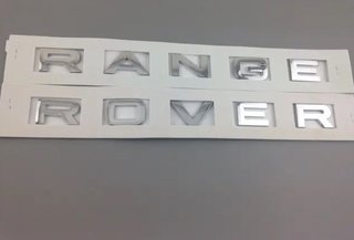 EMBLEMA RANGE ROVER LETRAS LOGO CROMADO