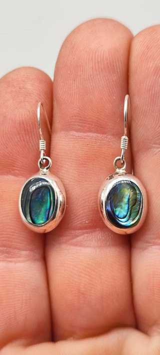 Pendientes de Plata y Esmeralda.