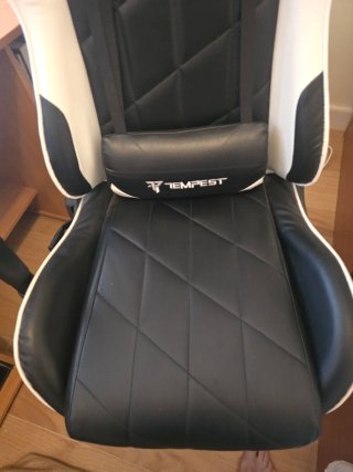Silla Gaming Tempest F95 Blanca y Negra