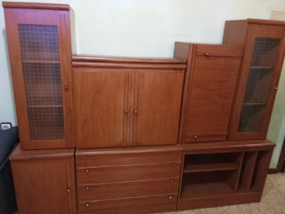 Mueble de salón modular madera