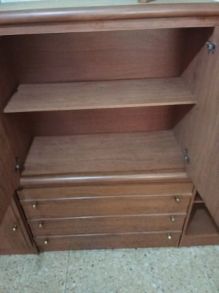 Mueble de salón modular madera