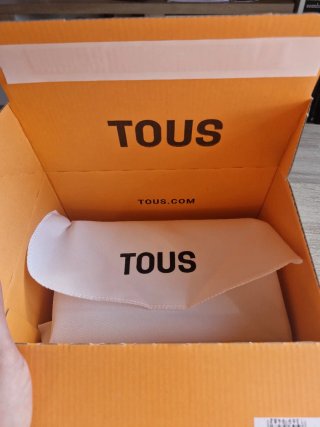 Cartera Tous dorada y rosa