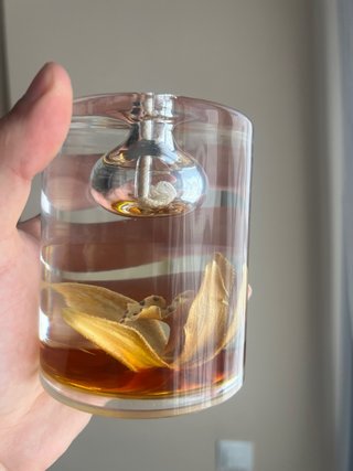 Lámpara de aceite artesanal flor seca