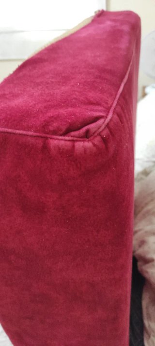 Sofá 3 plazas microfibra rojo