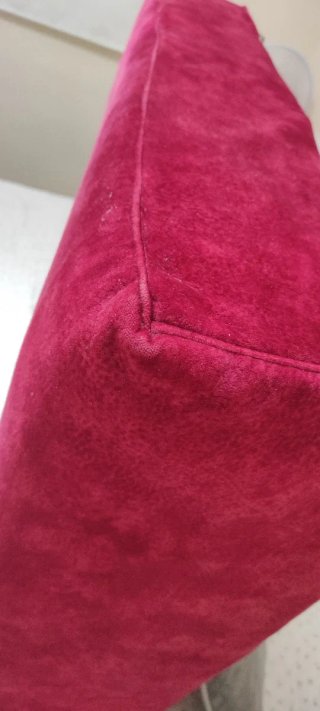 Sofá 3 plazas microfibra rojo