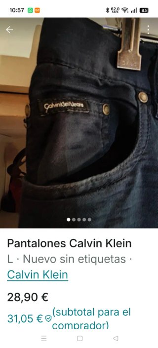 Pantalón Calvin Klein Azul