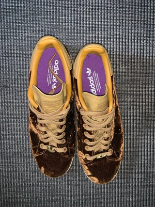 Adidas Stan Smith Velvet Pack Mesa Marroni Oro 43