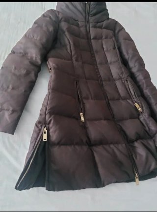 Plumífero Zara Mujer Talla S Marrón