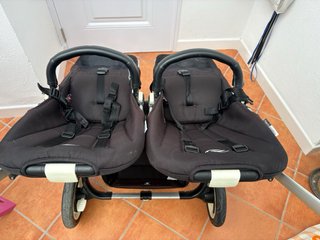 Bugaboo Donkey Gemelar Silla 4 Capotas Cesta