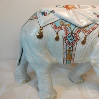 Enorme Figura Porcelana- Álvarez- Elefante 46 cm