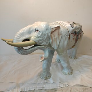 Enorme Figura Porcelana- Álvarez- Elefante 46 cm