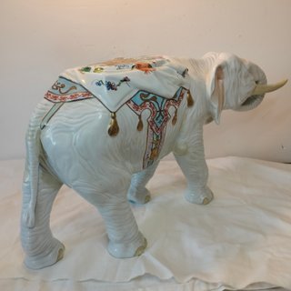 Enorme Figura Porcelana- Álvarez- Elefante 46 cm