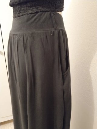 Falda larga negra talla única