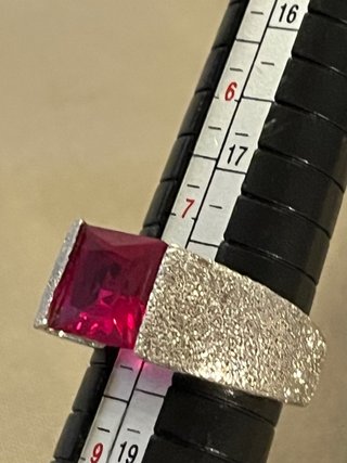 Anello Argento 925 con Rubino