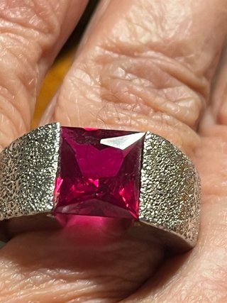 Anello Argento 925 con Rubino