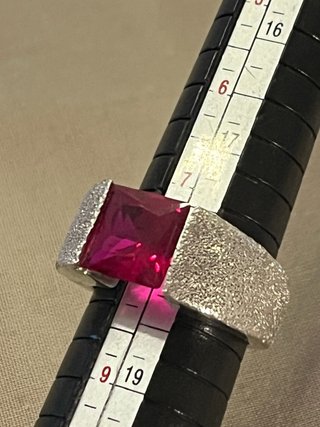Anello Argento 925 con Rubino