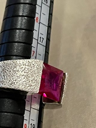 Anello Argento 925 con Rubino
