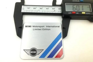 PLACA MINI COOPER CUADRADA JWC