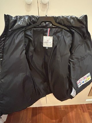 Chaqueta estilo Moncler Negra Brillante