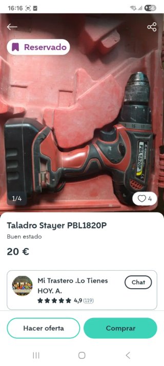 Taladro Stayer PBL1820P
