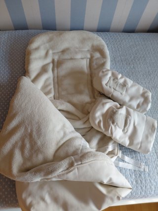 Saco y guantes para silla de bebé