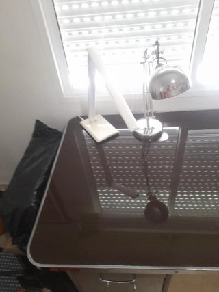 Mesa escritorio vintage metálica