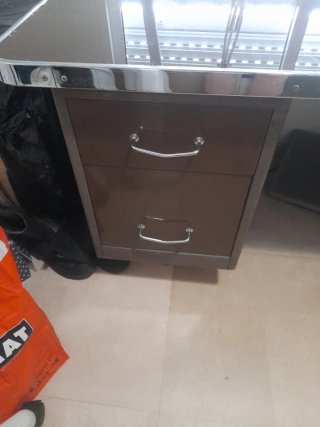 Mesa escritorio vintage metálica