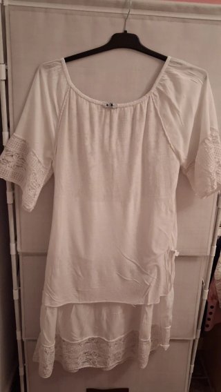 Vestido blanco ibicenco M/L
